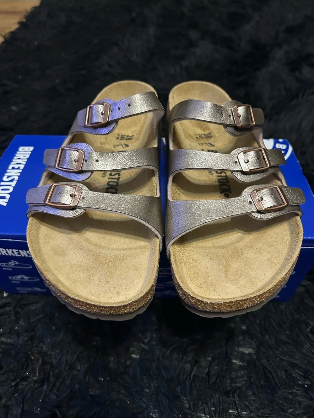 BIRKENSTOCK Florida Taupe gladiator sandals slippers shoes women’s eur 38 new